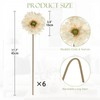 Briful Artificial Gerbera Daisy Bouquet – 6pcs Fall Flowers Stems,