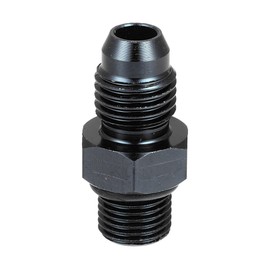X AUTOHAUX Car Black AN4 Male to M10x1.0mm Male Flare Union Coupler Fitting
