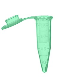 MUHWA 500 PCS Polypropylene Graduated Microcentrifuge Tubes with Snap Cap, 1.5ML Micro Test Tubes Conical Microtube Sample Vial for Laboratory (Green)