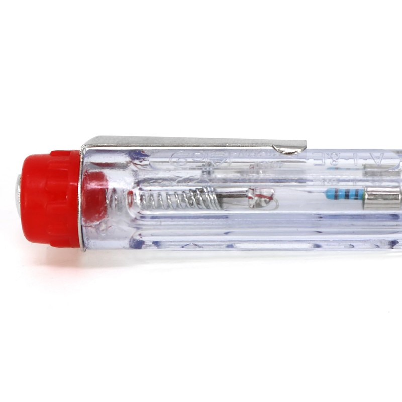 com-four 2 x Voltage Tester with Glow Lamp - Current
