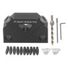 Woodworking Inclined Hole Fixture Black Aluminum Alloy 45 Degree Angle