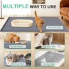 SORKUT Cat Litter Mat 34x22 Inch, Large Silicone Litter Box