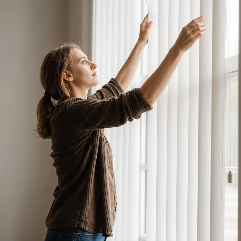 5 Pack 82.5" x 3.5" PVC Vertical Blind Replacement Slats,