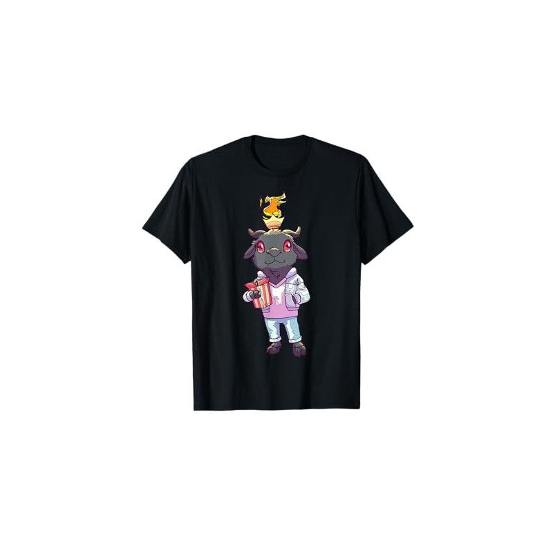 Cute Cartoon Goat Character With Accessories For Kids T-Shirt
