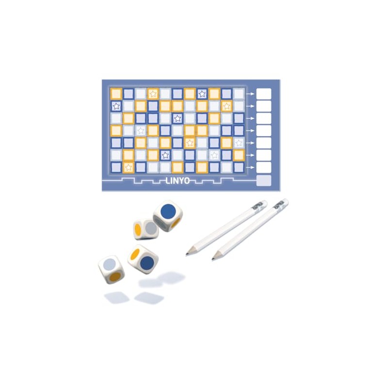 KENDi GAMES LINYO Colour Dice Game, Family Game for 2-6