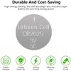 SKOANBE 100Packs CR2025 2025 3V Lithium Battery