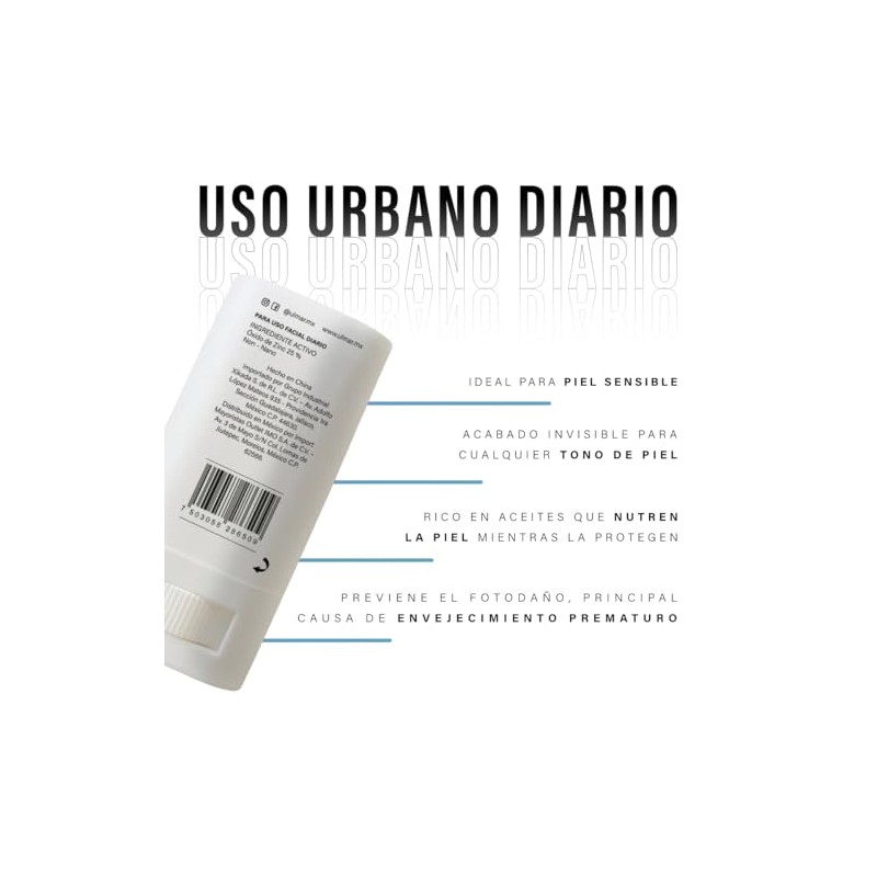 Ulmar Protector Solar Facial Mineral en Barra FPS50 UVA +