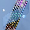 87 Key Mechanical Keyboard RGB Backlight Blue Switch Quick Response