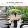 Wooden Wine Glass Drying Rack and Bottle Holder Wine Storage