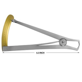 DEXSUR Jeweler Caliper 6.5" - Stainless Steel Precision Measuring Tool for Jewelry Making, Metalworking, and Crafts. Designed for Accurate Measurements in Jewelry Design
