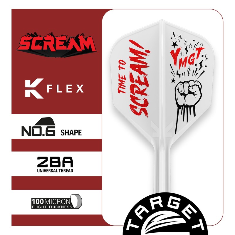 Target Japan Scream K Flex Dart Flights and Shaft System,