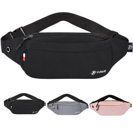Bum Bag for Ladies Women Men Girls Bumbags Waist Fanny Pack with Headphone Jack and Adjustable Belt for Sport Running Hiking Jogging Gifts for Men Women