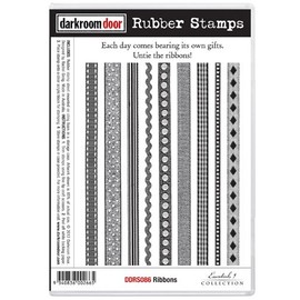 Darkroom Door Rubber Ribbons Stamp Set