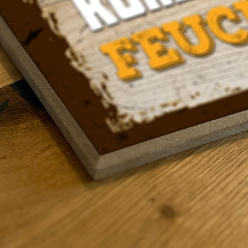 schilderkreis24 - Wooden Sign for Craftsmen "Echte Kerle kommen wenn