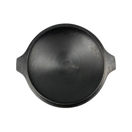 MangalGrills Traditional Cast Iron Uzbek Kazan Saj Discada Disk Campfire Skillet - 35 cm / 13.7"