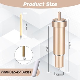 Viemior Premium Fine Point Blade - Compatible with Cricut Maker 3/Maker/Explore 3/Explore Air 2/Air/One, Fine Point Blade Housing for Slicing Cuts Glitter Vinyl, Cardstock, Faux, Adhesive Foil, Vellum