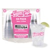 Game Cup 16oz Clear Plastic Cups (50 Pack) Made in