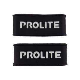 PROLITE Grip Bands - 2-Pack - Holds Your Grip in Place - One Size Fits All - Perfect for Pickleball Paddles, Tennis & Racquetball Racquets - Black Silicone Band w/Embossed Logo On Both Sides