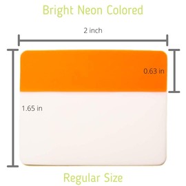 1InTheOffice Sticky Tabs, File Index Tabs, Page Markers for Documents, Books, Paper, Notebooks, Filing, and Folders (80 Pack)