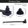 DMWD 12V Waterproof IP67 Latching RV Push Button Switch ON