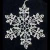 German Lace Ornament - Snowflake