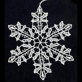 German Lace Ornament - Snowflake