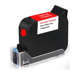 Original 42ml Red Quick Dry Solvent Ink Cartridge Replacement for 0.5inch/12.7mm Handheld Inkjet Printers