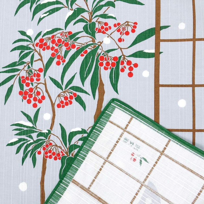 Hamamonsama Cloth (Furoshiki, 19.7 inches (50 cm)), Manryo and Snow