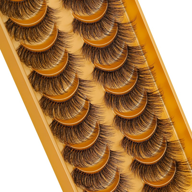 Clear Band False Eyelashes, D Curl, Russian Stripes, False Eyelashes,