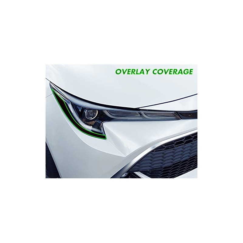 SlickMod PreCut Vinyl Smoke Tint for 2020-2021 Toyota Corolla Headlight