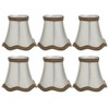 6Pcs Desktop Table Lamp Cover Fabric Lampshade Accessory for E14