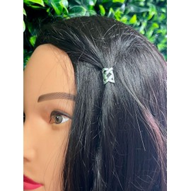 Medieval Metal Open Weave Hair Bead – Silver Finish, Hair Jewelry for Braids, Dreadlocks, and Beards – Unisex Accessory for Festival & Viking Style