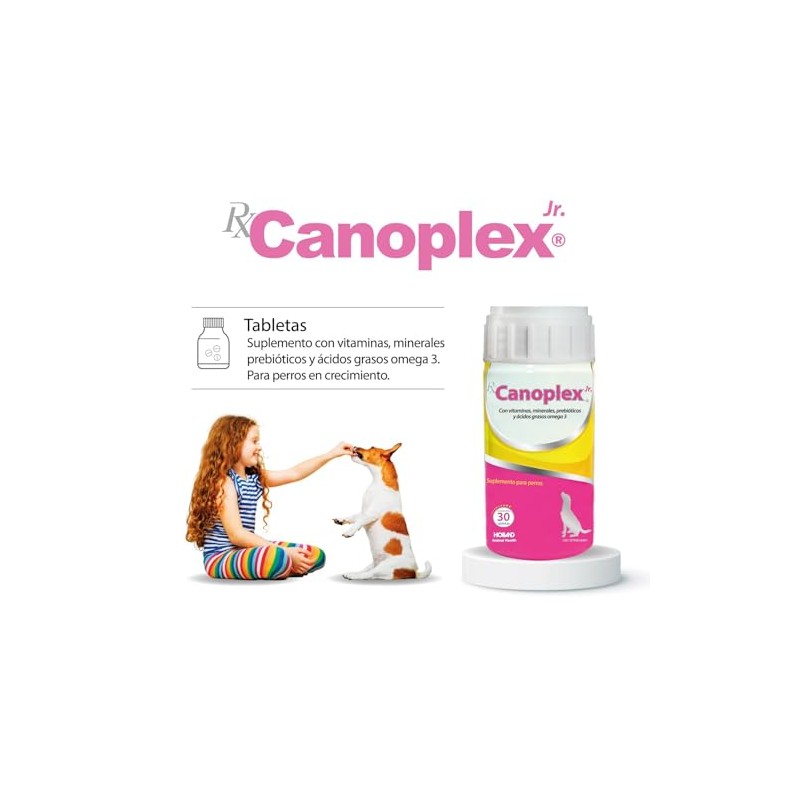 Holland Canoplex Jr. Vitamínico Mineral con ácidos grasos Omega 3,