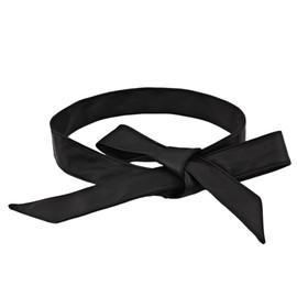 Bridal Wedding Satin Sash Belt, Wedding satin sash belt, Women Satin Sash Belt, Bow Knot Decorated Waist Belt, Long Sash Dress Belt for Women, for special occasion dress bridal sash, black