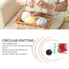 Circular Knitting Needles Set Interchangeable Aluminum Stainless Steel Knitting Needles