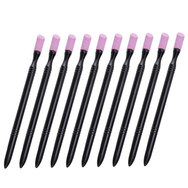 IWOWHERO 10Pcs Nail File Stick Stone Nail Buffer Block for