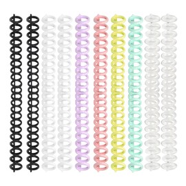 30 Hole Loose Leaf Rings, Set of 10, Loose Leaf Rings, 7 Colors, Loose Ring, Binder, Ring Binder, Easy to Use and Disassemble, Suitable for A4/A5/B5, Bookkeeping, Document Storage, Notebook, Photo