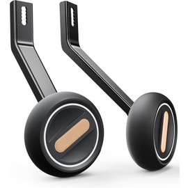 Empathech Training Wheels for 20 inch Bike, Safety Max—High-Strength Steel with Anti-Tip Design, Long-Lasting Light Up Bicycle Training Wheels for Kids Bike, Fits 20'' Single-Speed Only, Black