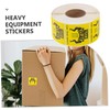GLEAVI 1roll Heavy Object Labels Caution Stickers for Shipping and