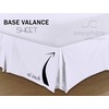 Sapphire Collection PLAIN DYED POLY COTTON PLEATED PLATFORM BASE VALANCE