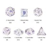 HDdais 7PCS Resin D and D Dice Set, RPG Dice