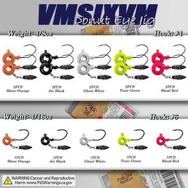 VMSIXVM Crappie Jigs with Spinner, 15 Pcs Scent Holder Underspin Crappie Jig Heads for Bass Panfish Walleye Fishing, 1/8oz, 1/16oz