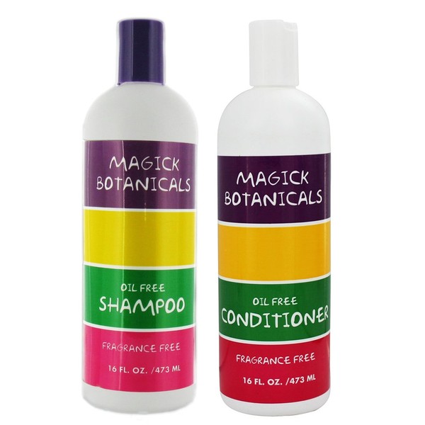 Magick Botanicals Oil Free and Fragrance Free Shampoo & Conditioner Bundle 16 oz Each
