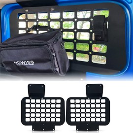 Rear Window Molle Panel Modular Storage System for Suzuki Jimny JB64 Sierra JB74 Interior Cargo Rack for Trunk Installed on Both Sides Rear Window Cargo Luggage Storage Carrier 2018-Current