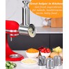 FavorKit Stainless Steel Slicer Shredder Attachment for KitchenAid Stand Mixers,