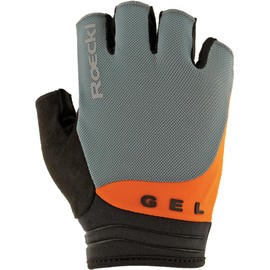 Roeckl ITAMOS 2 Sports Cycling Gloves, High Performance Glove, Grey/Orange 12