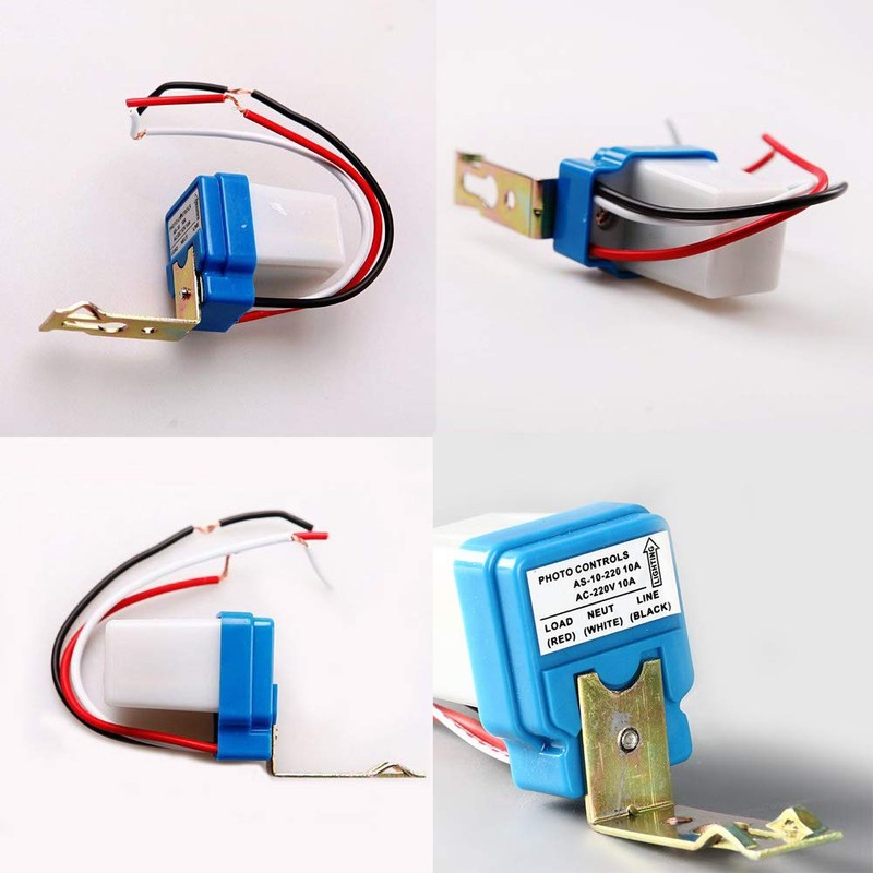 Comidox 1PCS AC 220V 10A Automatic Auto On Off Photocell