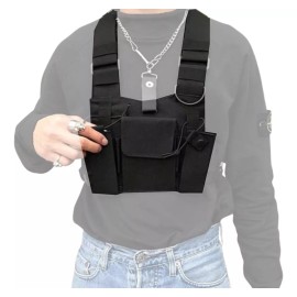 Estuchelandia Pechera Bolso De Pecho Tactico Chaleco Tipo Bullet Hip Hop L