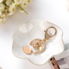 JAMEND CLXP Lotus Leaf Shape Ring Holder Dish, Small Key