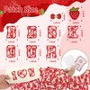 Letter Patches Self-Adhesive for Girls Backpack: Kingsow 64Pcs Strawberry Patch